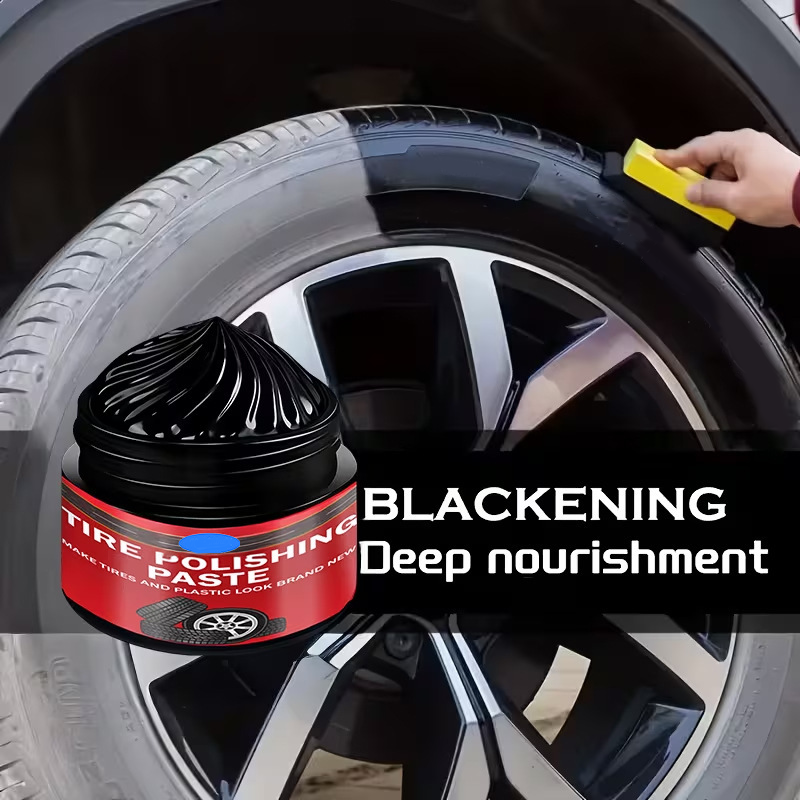 🏆 Last Day Special:🚗Only £5 PCS✨ Car Tire & Plastic Trim Renewal Paste – Restores Shine, Prevents Cracking & Easy Application