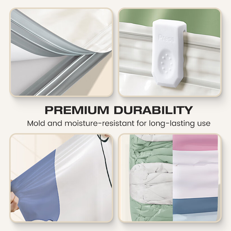 ⏰Last Day Offer: Just £3 per item!!!💞50K+ SOLD!🧳💨 No‑Pump Vacuum Storage Bags – Press & seal, no pump needed.