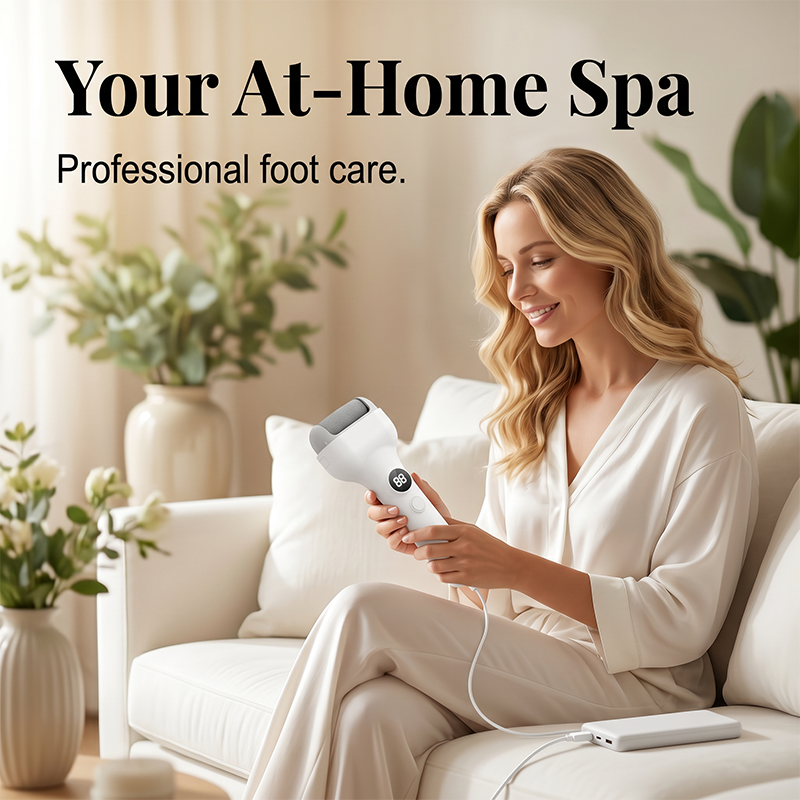 Rechargeable electric pedicure tool with intelligent pressure sens